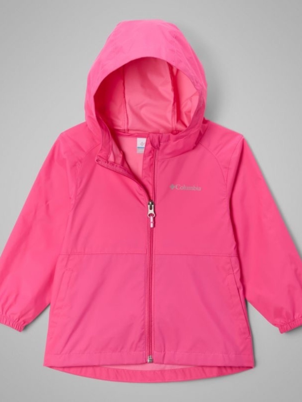 Columbia Switchback II Rain Jacket Girls M (10/12) Pink Lightweight Hooded